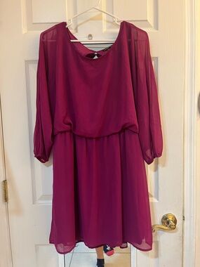 Express maroon dress size large NWOT